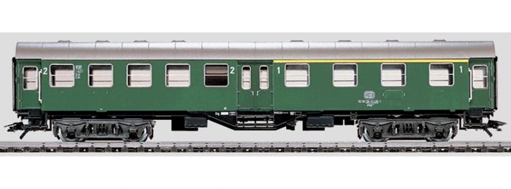 Märklin 4131 - Voiture voyageurs transformée Byg 514 - 1ère et 2ème classe - DB - HO (Boitage abîmé)