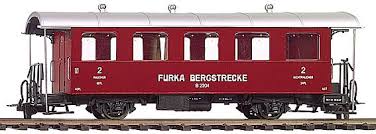 Bemo 3239 294 - Voiture voyageurs 2 essieux - Furka Bergstrecke - B 2204 - 2ème classe - HOm