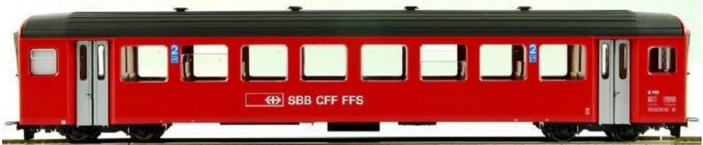 Bemo 3271 422 - Voiture voyageurs - 2ème  classe - B 722 - SBB-CFF-FFS - HOm