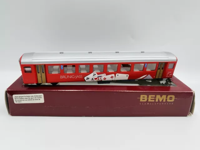 Bemo 3271 456 - Voiture voyageurs "Brünig-Jass" - 2ème  classe - B 736 - SBB-CFF - HOm