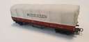 Märklin 391 - COLLECTOR !! - Wagon plat avec armatures et bâche tissu - DB - Sans boîtage - HO - (Occasion vérifiée)