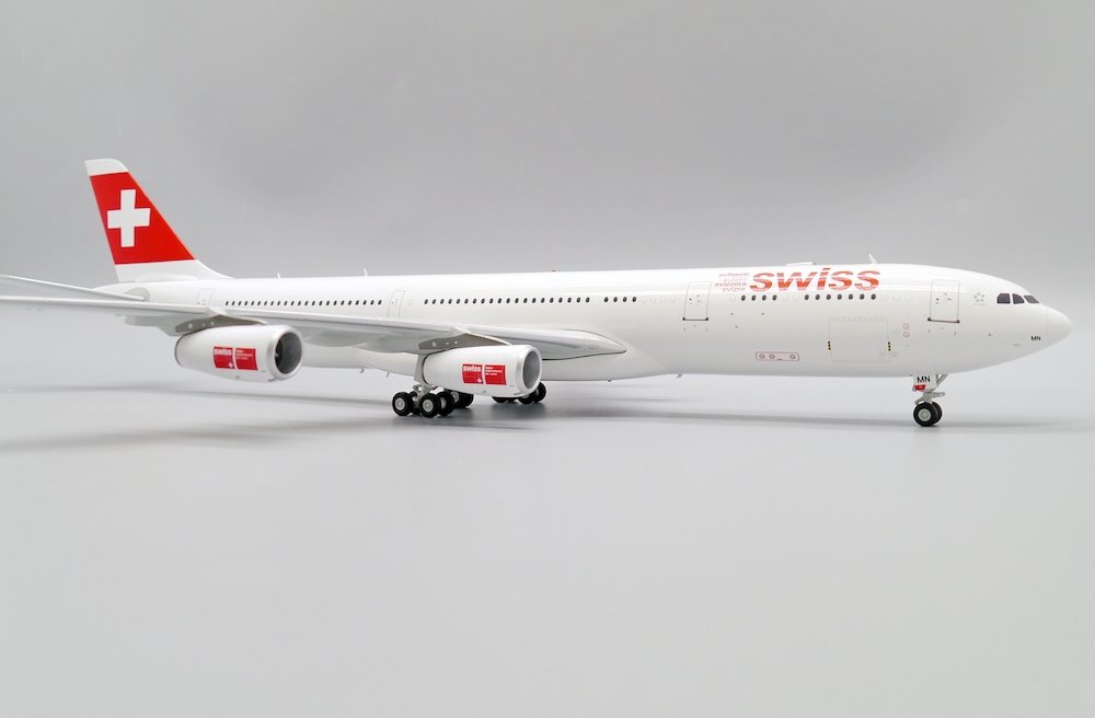 JC Wings - Airbus A340-300 Swiss - HB-JML- Avec support de présentation - 1/200