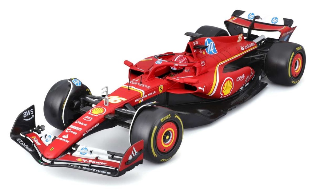 Burago Ferrari F1-SF24 - #16 - C. Leclerc - 2024 - 1/18