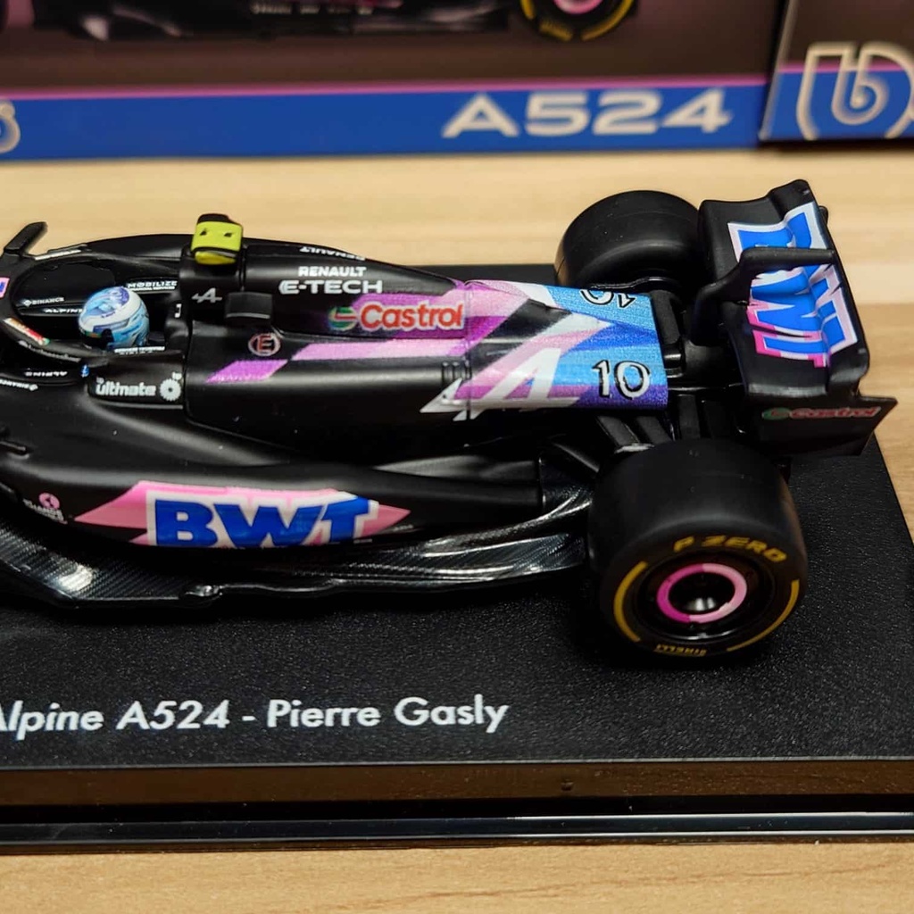 Burago - "BWT Alpine F1 Team" A524 - 2024 - #10 - P. Gasly - 1/43