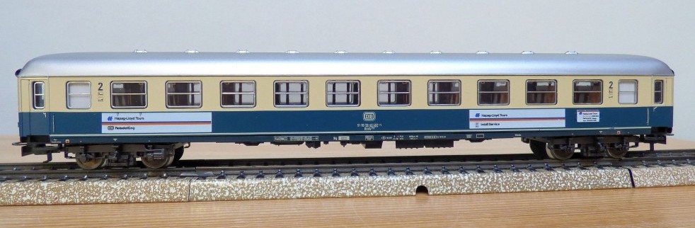 Märklin 4177 - Voiture voyageurs "Hapag-LIoyd Tours" - 2ème Classe - DB - HO