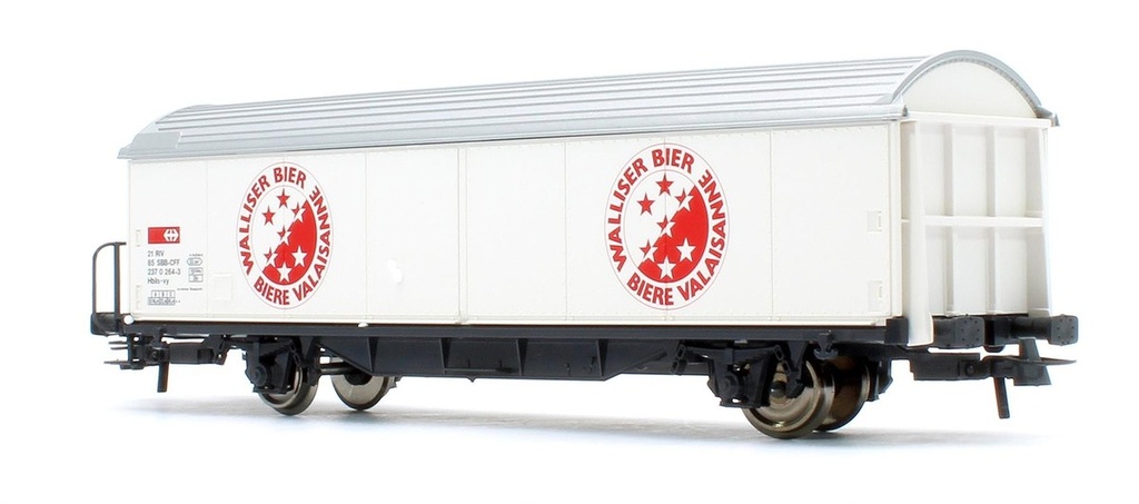 Roco 66440 - Wagon à parois coulissantes -Hbils-vy - "Bière Valaisanne" - SBB-CFF - HO