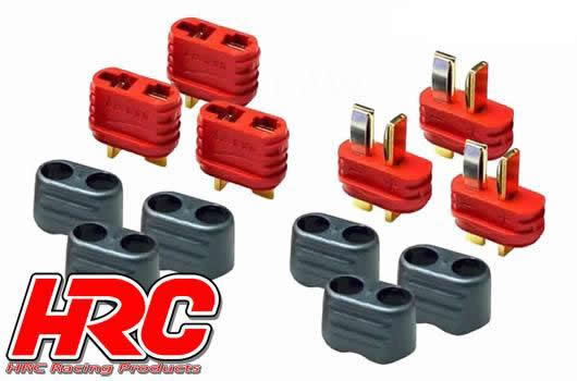 HRC - 9030P - Connecteur Ultra T avec protection - 3 pces mâle + 3 pces femelle