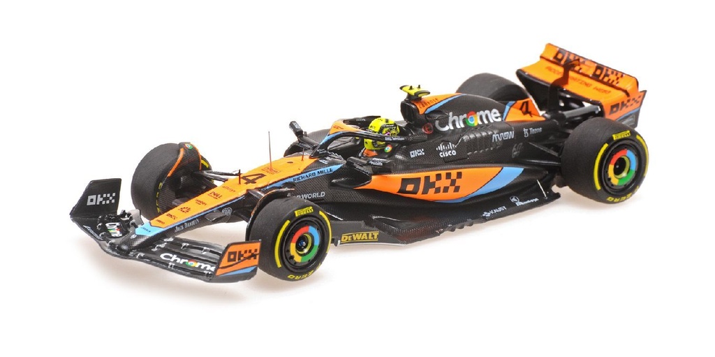 Minichamps - McLaren F1 Team MCL60 -  2ème place Hungarian GP 2023 - #4 - L. Norris - 1/43 - Edition limitée à 160 pièces
