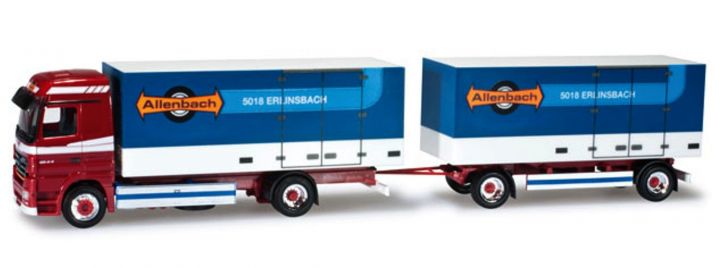 Herpa 908382 - Mercedes-Benz A-LH 02 HZ - Camion remorque "Allenbach" - 1/87