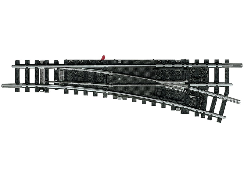 MiniTrix T14939 - Aiguillage électrique droite -R4 - 15° - longueur 112,6 mm - "N"