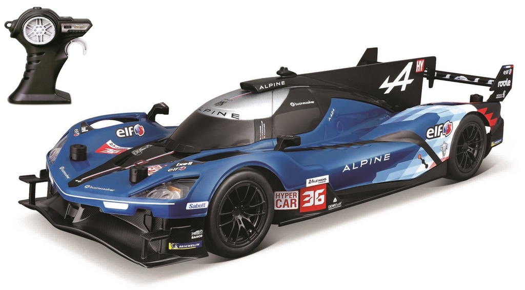 Maisto Tech RC 82863 - Alpine A424 Endurance Team - Radiocommandée 2.4 Ghz - Avec chargeur USB - 1/16
