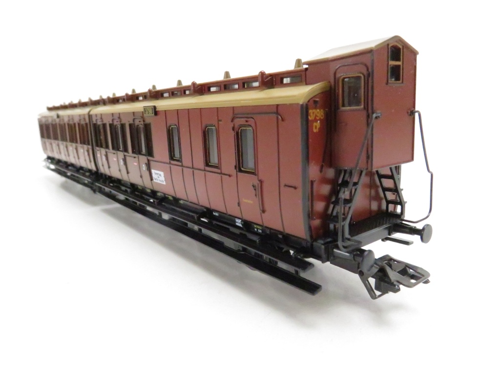 Märklin 4209 - Voiture voyageurs à compartiments double 3814 et 3798 - 3ème classe - KPEV - HO