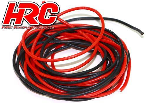 HRC - 9591F - Câble - 22 AWG/ 0.33mm2 - 1M Rouge et 1M Noir - Plat