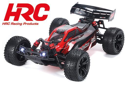 HRC - Voiture Electrique XL - Buggy 4WD - RTR - HRC NEOXX - Brushless - Dirt Striker V2 - 1/10 - Rouge et Noire