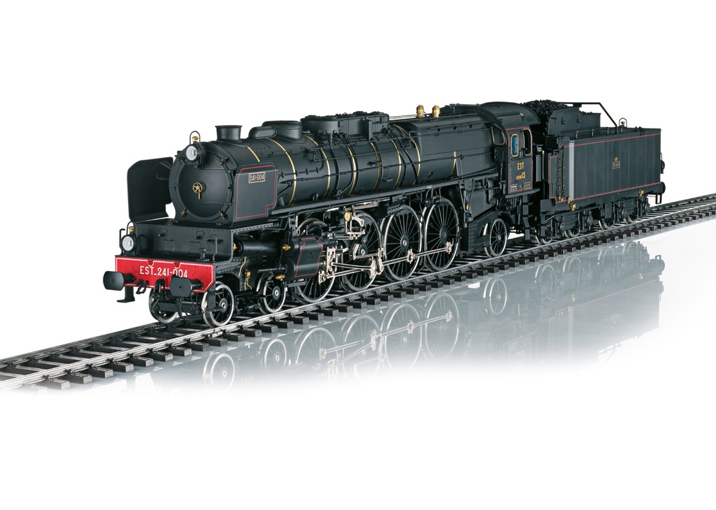 Märklin 55086 - Locomotive à vapeur série 13 - 241-A - Pour trains rapides - Avec tender séparé - De la Compagnie des chemins de fer de l'EST - Version pour "Edelweiss - CIWL" - Échelle I
