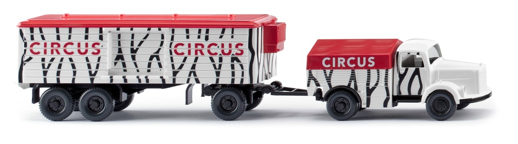 Wiking 049204 - Mercedes-Benz L 3500 avec remorque "Circus" - HO