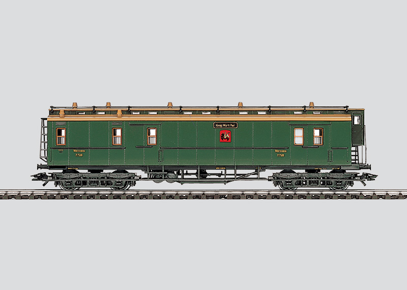 Märklin 4229 - Voiture à Bagages de la Poste royale du Wurtemberg - HO