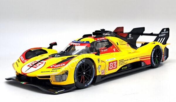 Burago - Ferrari 499P - #83 - 24 Heures du Mans - Jaune - 1/18