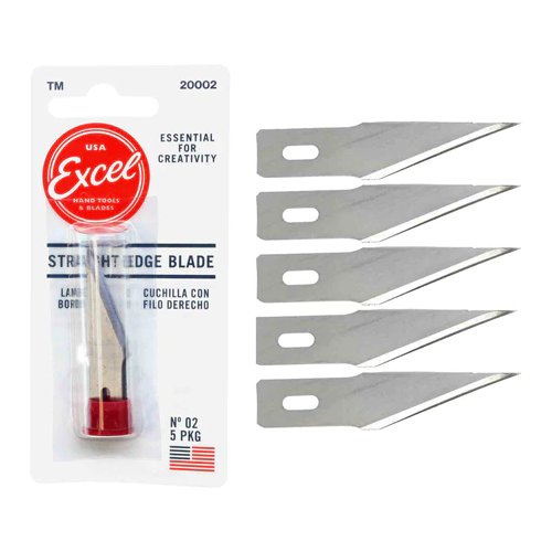 Excel Tools - Lames de rechange à bords droit  pour Cutter - 5 pièces