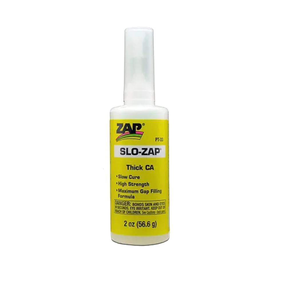 ZAP 33 - Colle Cyanoacrylate ZAP SLO - épais, viscosité élevée, - 56,6 g