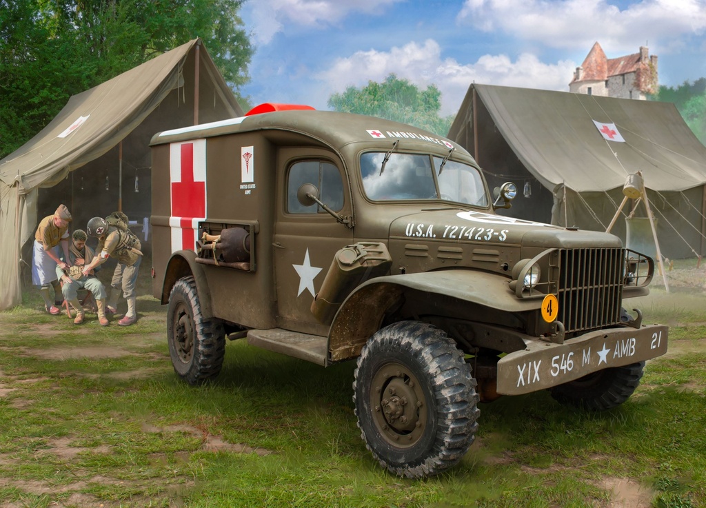 Zvezda 3711 - Ambulance américaine WC-54 - 1/35