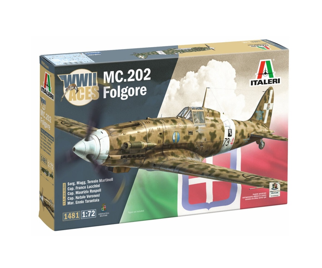 Italeri 1481 - Avion MC.202 Folgore Aces - 1/72