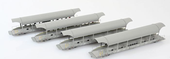 Exact-Train E 26001 - Coffret BLS 4 pièces (4 wagons de chargement de voitures couverts - BLS - Courant alternatif - HO