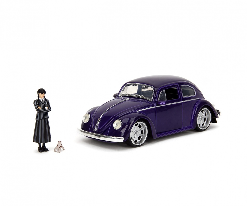 Jada - The Addams Family® - Wednesday Addams & Thing - Volkswagen Beetle - 1/24