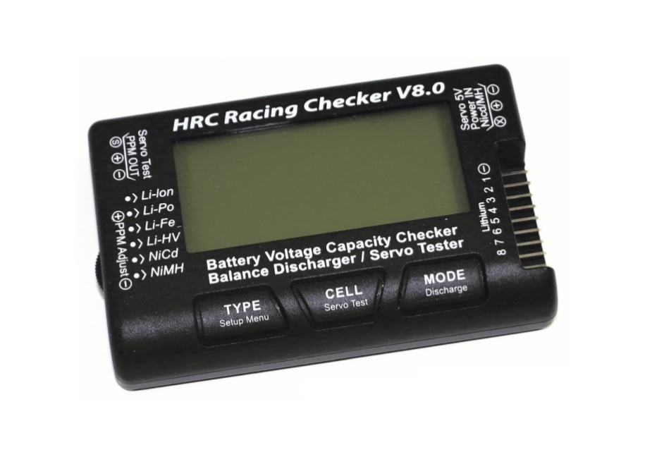 HRC - Testeur de batteries LiPo, LiFe, LiIon, NiMH - Et testeur de servos