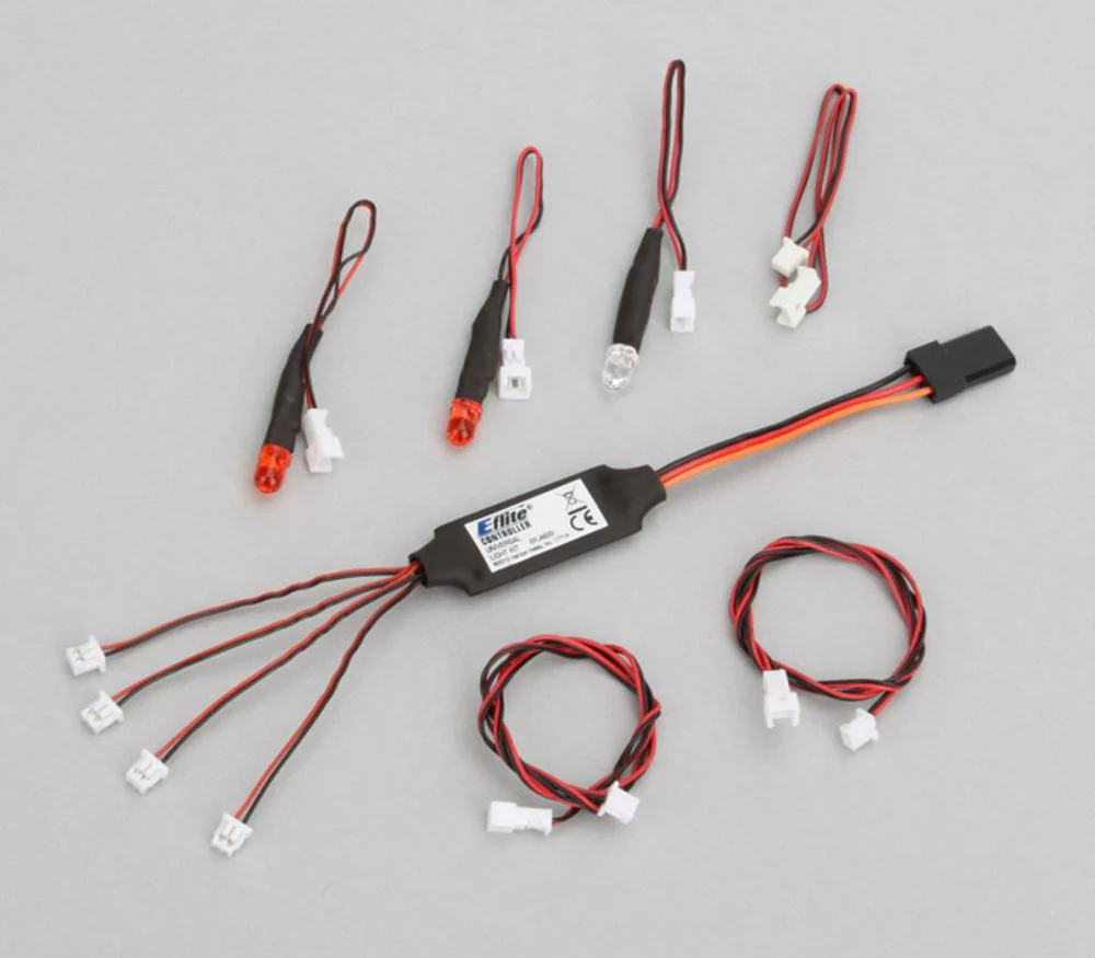 E-Flite - Kit d'éclairage universel à LED utilisé sur contrôleur SR UH-1 Huey - Pour hélicoptère R/C