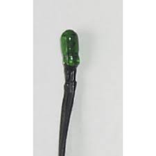 Ampoule à bulbe - Verte - 3 Volts - Modèle Mantoue (1 pièce)