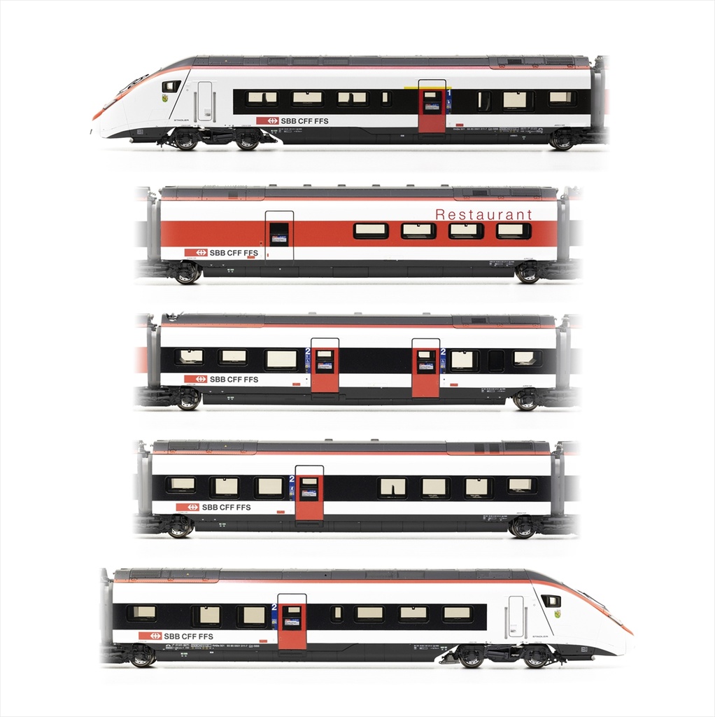 Piko - Rame automotrice RABe 501 011 Giruno Thurgovie (5 voitures) - SBB-CFF-FFS -HO