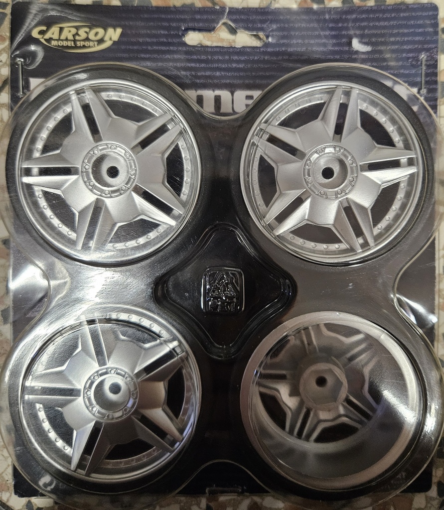 Carson - Pneus "extrême drift" sur jantes - 1/10 - (4 pièces)