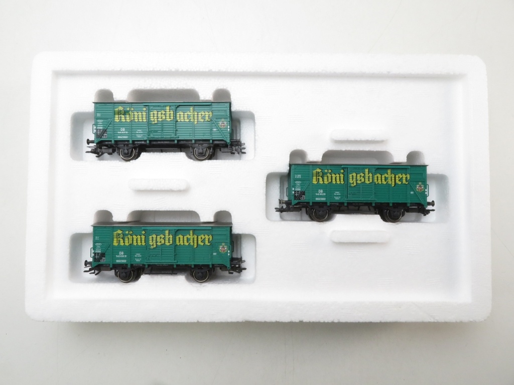 Märklin 48781 - Coffret de 3 Wagons de marchandises "Königsbacher Bier" - DB - HO