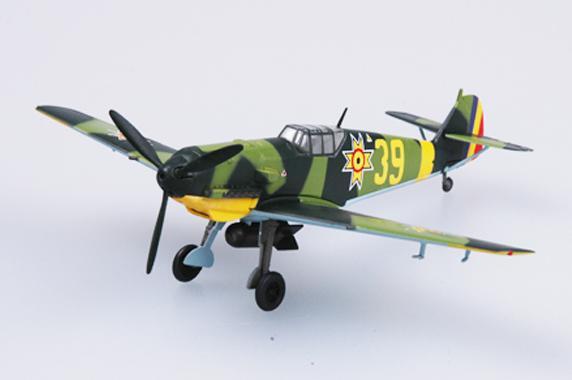 Easy Model - Messerschmitt Bf109E - Romania Air Force - Avec support de présentation - 1/72 - (Occasion vérifiée)