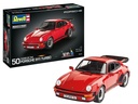 Revell 05634 - Gift Set - Porsche 911 Turbo - 50th Anniversary - 18 cm long - 86 pièces - 1/24 (y compris colle, peinture et pinceau)