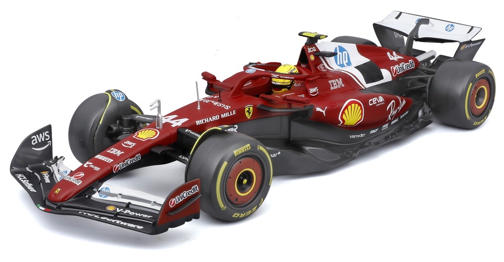 Burago - Ferrari F1 SF25 - #44 - Lewis Hamilton - 2025 - 1/18