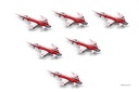 ACE - Coffret Northrop F-5E Tiger II - Patrouille Suisse (6 pièces)  - 1/200 - Édition limitée à 500 ex. numérotés