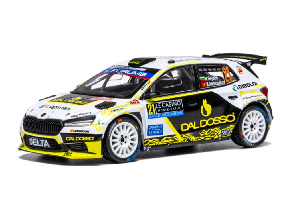 IXO - Skoda Fabia RS Rally2 - #21 - Gryazin / Aleksandrov - Rallye Monte-Carlo 2025 - 1/43