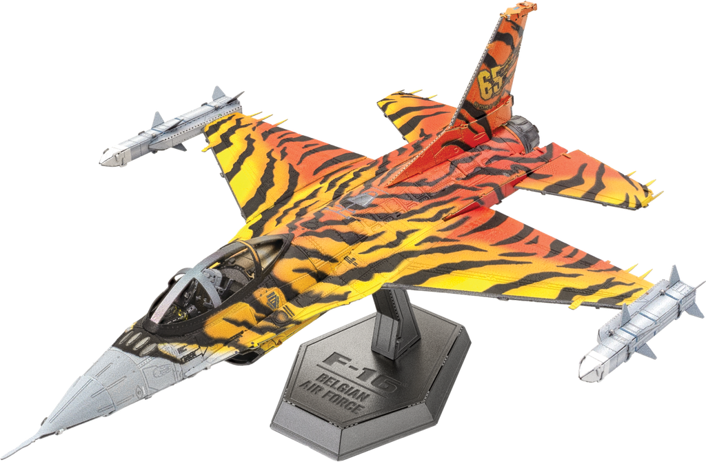 Metal Earth - Lockheed Martin F-16 Fighting Falcon - Belgian Air Force - Kit Metal 3D - 1/84