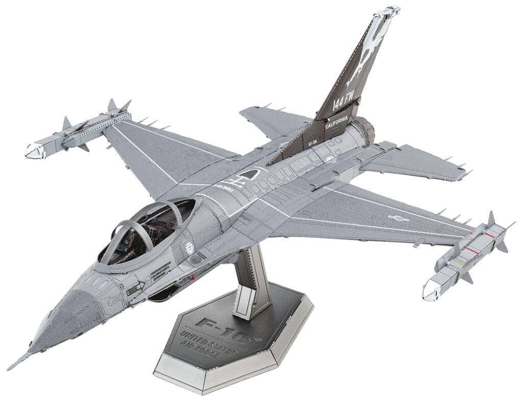 Metal Earth - Lockheed Martin F-16 Fighting Falcon - United States Air Force - Kit Metal 3D - 1/84