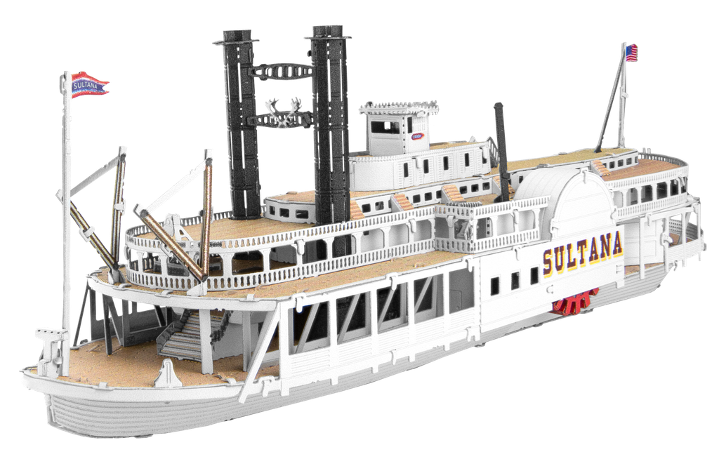 Metal Earth - Bateau à vapeur Sultana  - Kit métal 3D - 1/624