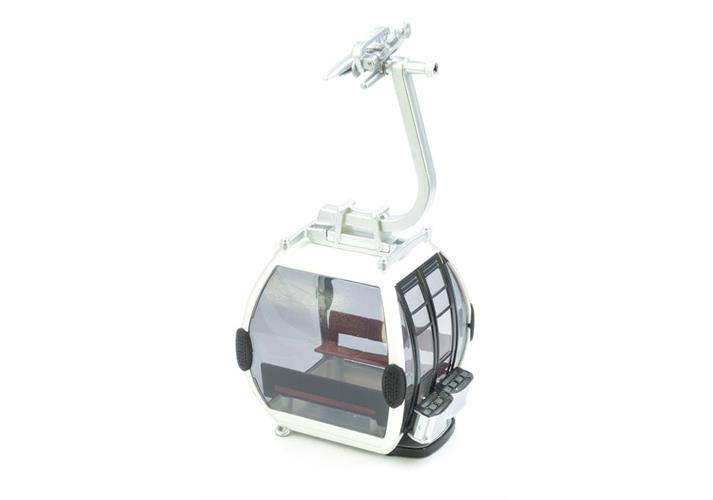 JC 84004 - Télécabine Omega IV - Blanche avec portes noires - 1/32