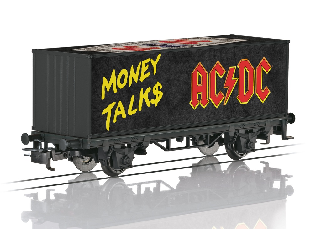 Märklin 44832 - Wagon-conteneur AC/DC        « Moneytalks » - HO