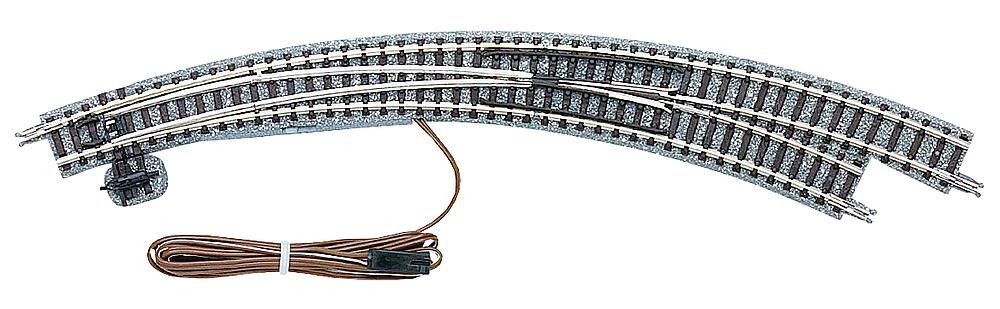 Tomix -  Aiguillage électrique courbe droite - sur lit de ballast - N