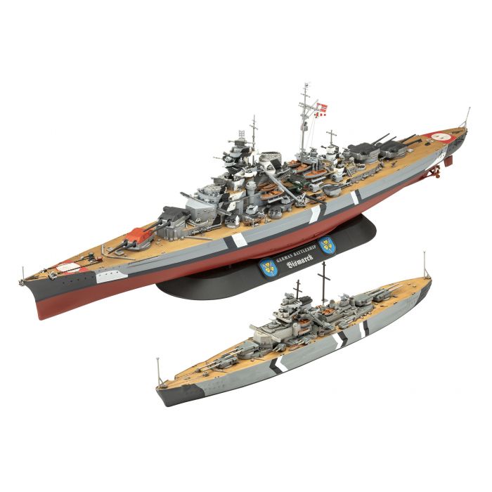 Revell 05637 - Gift Set The Legendary Bismarck - 1/700 et 1/1200 - 35.9 et 20 cm long