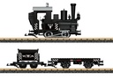 LGB 70505 - Coffret de départ - W:O:A® - "Wacken Open Air" - Avec rails pour réaliser un cercle, alimentation, locomotive vapeur et 2 wagons - G