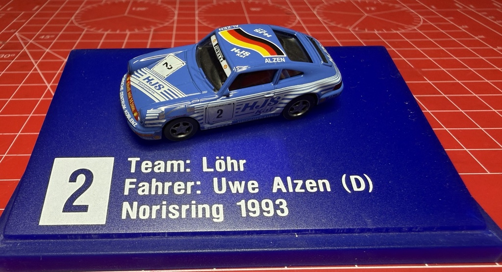 Herpa - Porsche Supercup 1993  - Team "Löhr"  #2 - Uwe Alzen - 1/87 - HO - Boîtage abîmé