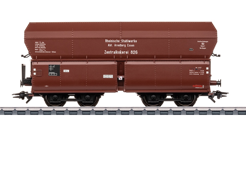 Märklin 48176 - Wagon pour marchandises en vrac « Rheinische Stahlwerke » - wagon annuel Insider pour 2026 - DB - HO