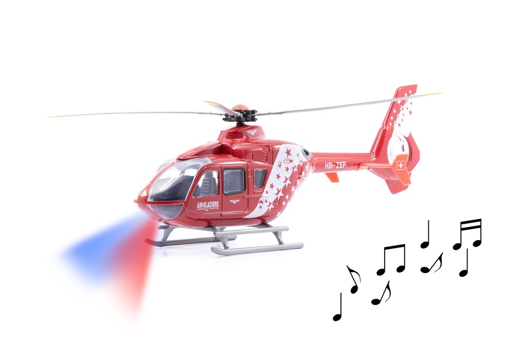 ACE Toy Hélicoptère Eurocopter EC-135 - Air-Glaciers (avec son et lumières)